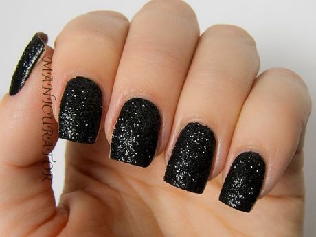 black-acrylic-nails-with-glitter-30_14 Unghii acrilice negre cu sclipici