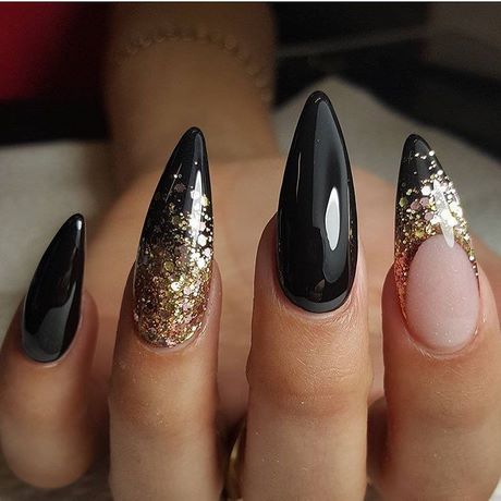 black-acrylic-stiletto-nails-73_14 Unghii stiletto acrilice negre