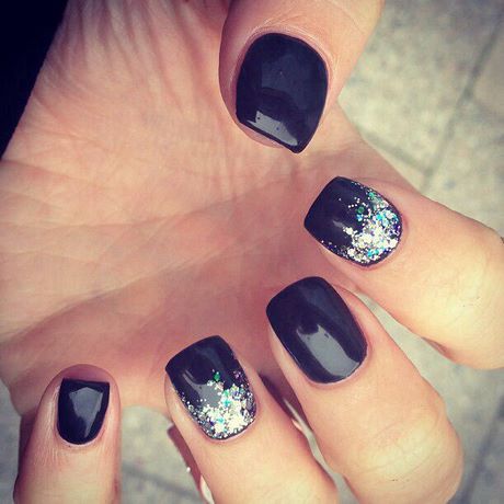 black-fake-nails-with-design-03_5 Unghii False negre cu design