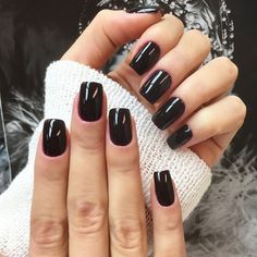black-nail-polish-on-short-nails-19_14 Lac de unghii negru pe unghii scurte