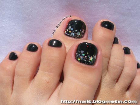 black-pedicure-nail-designs-11_19 Negru pedichiura modele de unghii