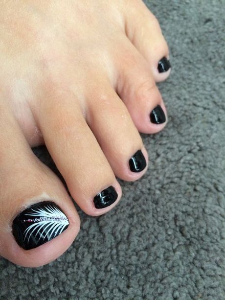 black-pedicure-nail-designs-11_4 Negru pedichiura modele de unghii