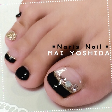 black-pedicure-nail-designs-11_9 Negru pedichiura modele de unghii