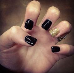 black-short-fake-nails-22_20 Negru scurt unghii false