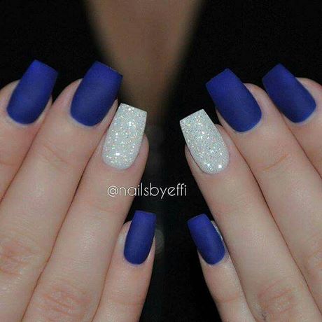 blue-and-white-acrylic-nails-62_10 Unghii acrilice albastre și albe