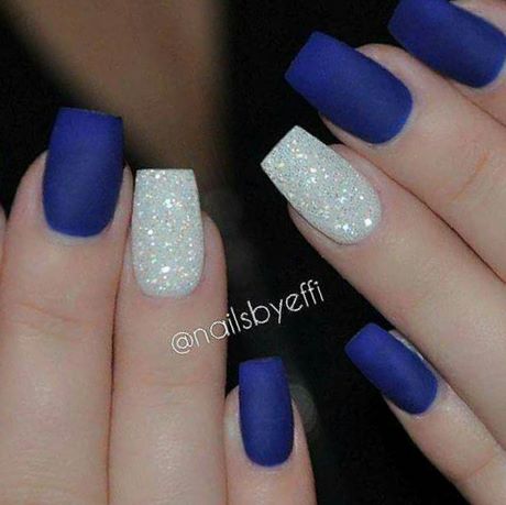 blue-and-white-acrylic-nails-62_11 Unghii acrilice albastre și albe