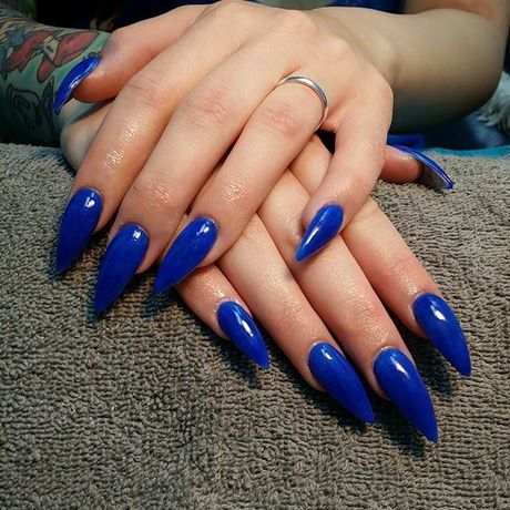 blue-and-white-acrylic-nails-62_14 Unghii acrilice albastre și albe