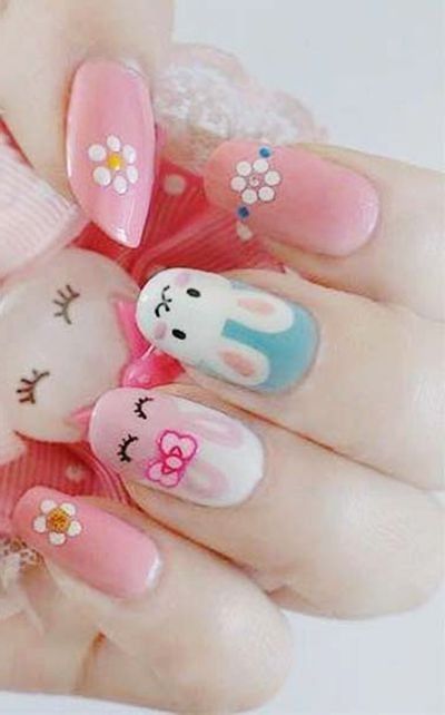 bunny-nail-design-71_9 Bunny design de unghii
