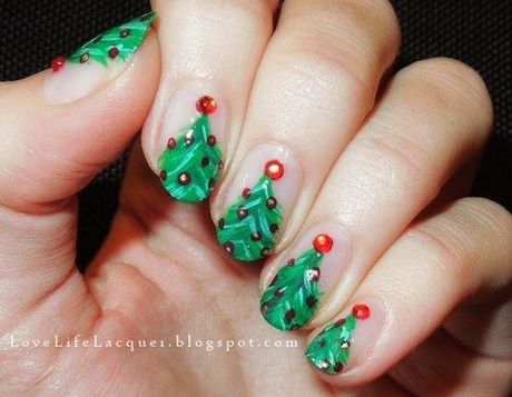 christmas-nail-ideas-for-short-nails-74_14 Idei de unghii de Crăciun pentru unghii scurte