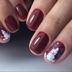 christmas-short-nails-49_10 Crăciun unghii scurte
