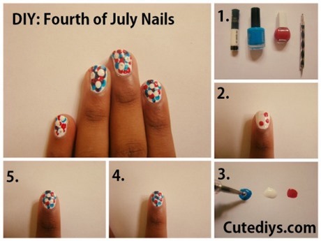 cute-4th-of-july-nail-designs-easy-33_10 Drăguț 4 iulie modele de unghii ușor