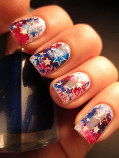 cute-4th-of-july-nail-designs-easy-33_9 Drăguț 4 iulie modele de unghii ușor