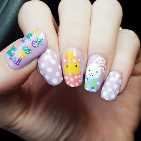 cute-easter-nail-ideas-53 Idei drăguțe de unghii de Paște