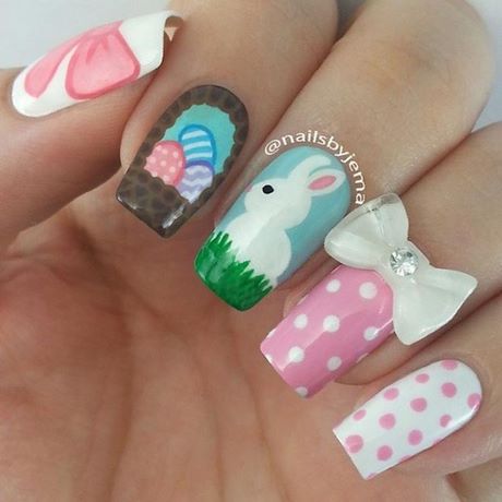 cute-easter-nail-ideas-53_5 Idei drăguțe de unghii de Paște