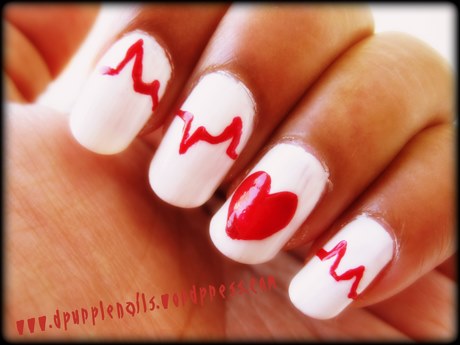 cute-heart-nail-designs-31_10 Modele de unghii drăguțe pentru inimă