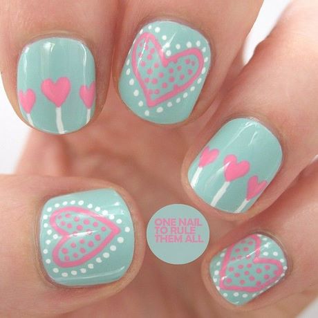 cute-nail-polish-ideas-for-short-nails-43_5 Idei drăguțe de lac de unghii pentru unghiile scurte