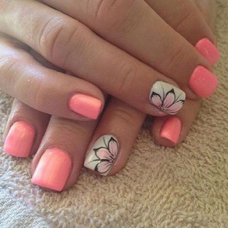 cute-spring-nail-designs-for-short-nails-71_13 Modele drăguțe de unghii de primăvară pentru unghii scurte