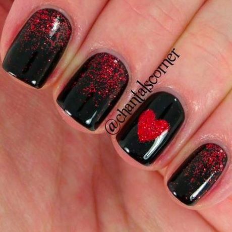 cute-valentines-nails-16_17 Drăguț Valentine cuie