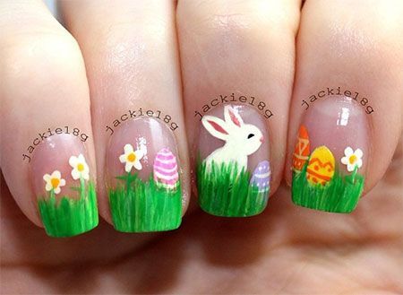 easter-bunny-nail-art-89_6 Easter bunny nail art
