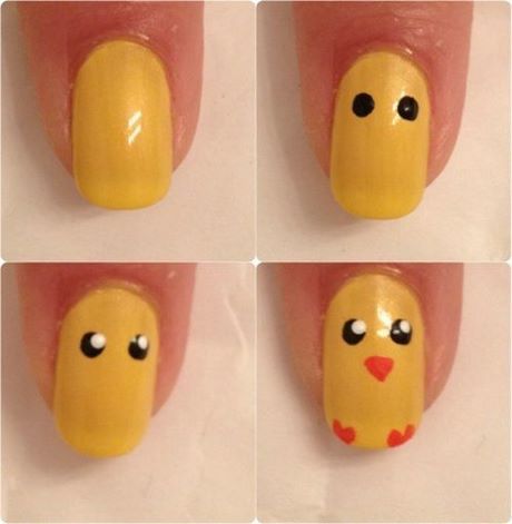 easter-chick-nail-art-75_11 Easter chick nail art