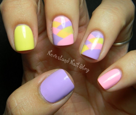 easter-color-nail-designs-39_16 Modele de unghii de culoare de Paște