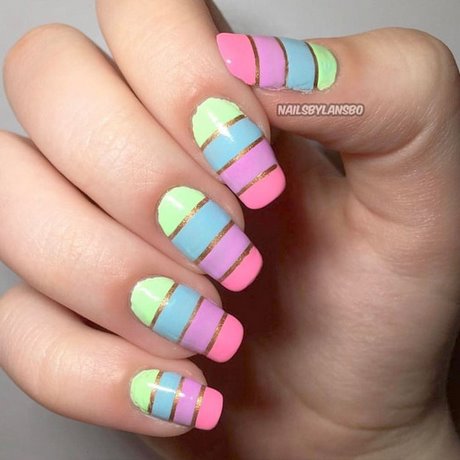 easter-color-nail-designs-39_4 Modele de unghii de culoare de Paște