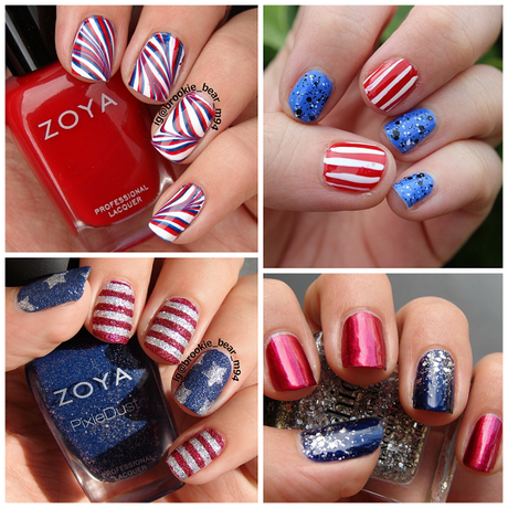 easy-4th-of-july-nail-designs-19_2 Ușor de 4 iulie modele de unghii