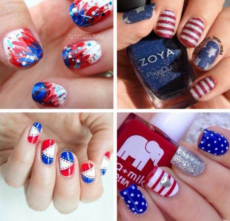 easy-4th-of-july-nail-designs-19_8 Ușor de 4 iulie modele de unghii