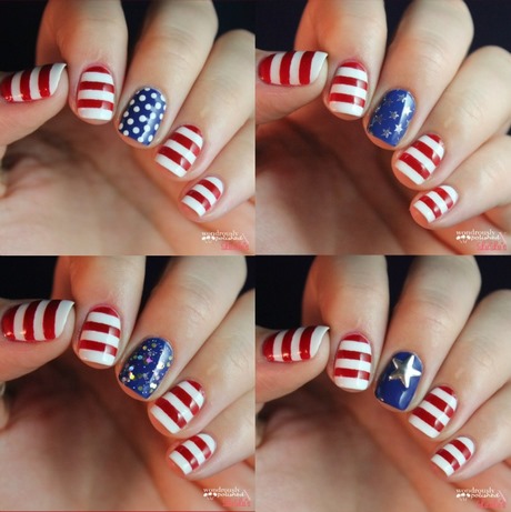 easy-4th-of-july-nails-94_10 Ușor 4 iulie cuie