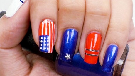 easy-fourth-of-july-nail-art-ideas-93_16 Ușor al patrulea iulie nail art Idei