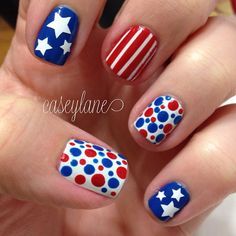 easy-fourth-of-july-nails-10_14 Ușor al patrulea iulie cuie