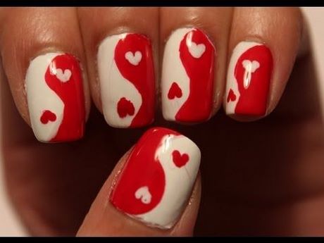 easy-heart-nail-art-90_9 Ușor inima nail art