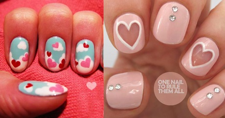 easy-heart-nail-designs-45_4 Modele ușoare de unghii pentru inimă