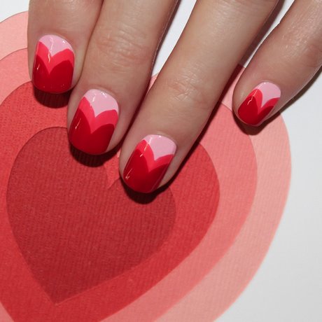 easy-valentine-nail-designs-97_4 Modele ușoare de unghii valentine