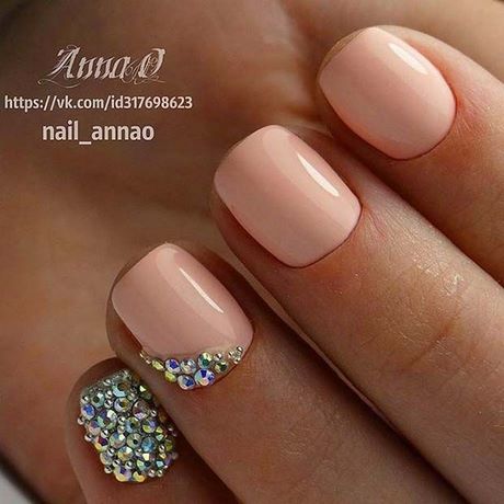 elegant-short-nails-20_7 Unghii scurte elegante