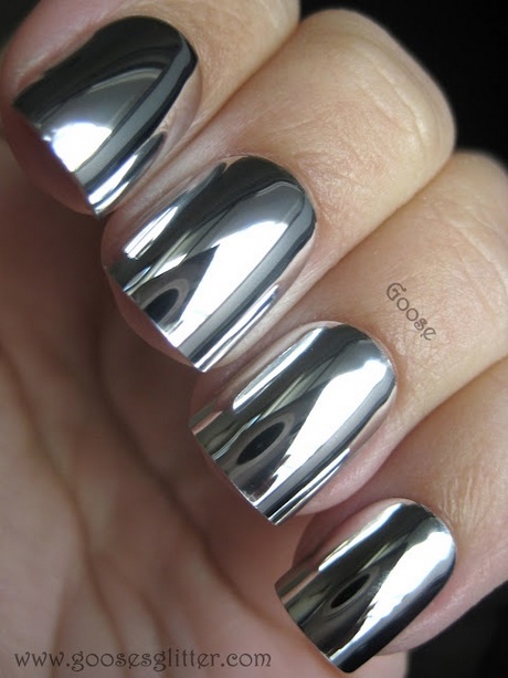 fake-nails-silver-71_5 Unghii false argint