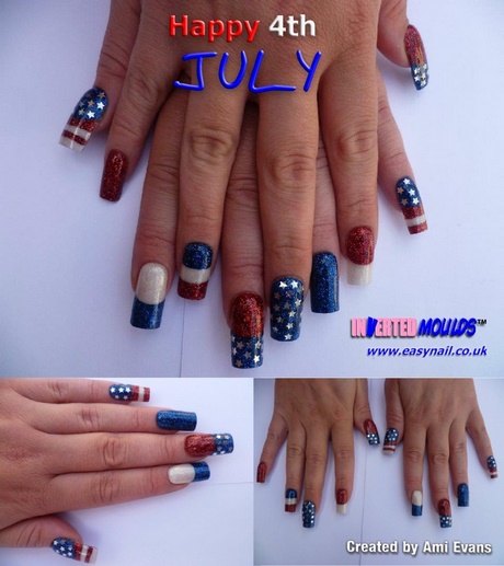 fourth-of-july-fake-nails-56_9 Patru iulie unghii false