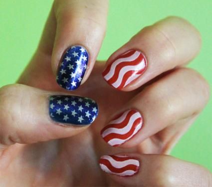 fourth-of-july-nail-wraps-30_10 A patra iulie împachetări de unghii