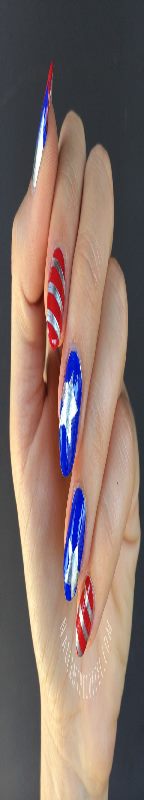 fourth-of-july-stiletto-nails-41_7 Patru iulie stiletto Cuie