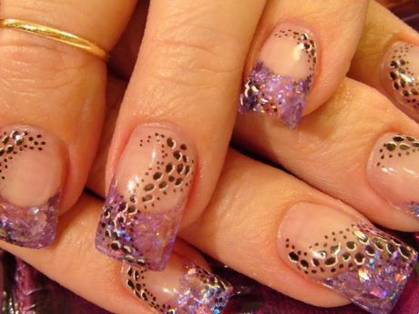 french-acrylic-nail-art-48_16 Arta franceză de unghii acrilice