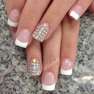 french-nail-designs-with-diamonds-98_2 Modele de unghii franceze cu diamante