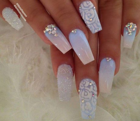 glitter-acrylic-nail-ideas-79_17 Idei de unghii acrilice cu sclipici