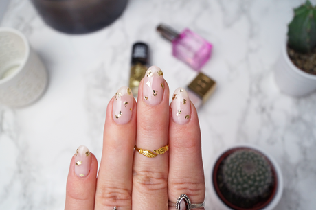 gold-leaf-nails-30 Cuie de frunze de aur