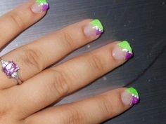 green-and-purple-nail-designs-99_20 Modele de unghii verde și violet