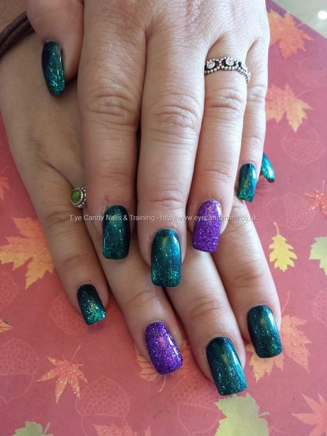 green-and-purple-nail-designs-99_3 Modele de unghii verde și violet