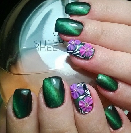 green-and-purple-nail-designs-99_8 Modele de unghii verde și violet