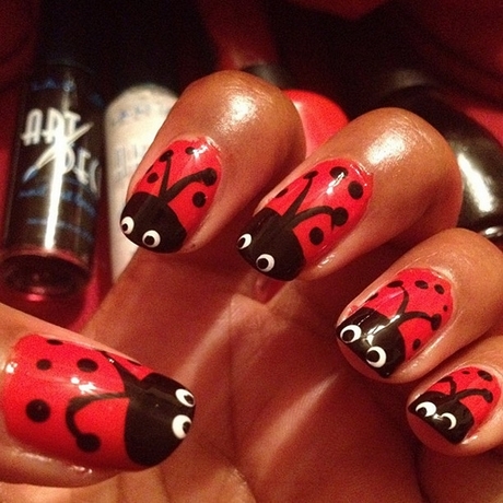 ladybug-nail-designs-66_12 Modele de unghii Ladybug