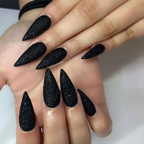 long-black-stiletto-nails-71_16 Unghii lungi negre stiletto