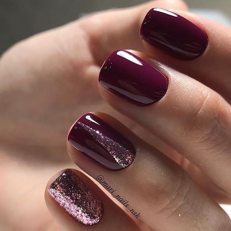 maroon-nail-polish-26_17 Lac de unghii maro