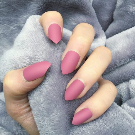 matte-short-nails-56_14 Unghii scurte Mate